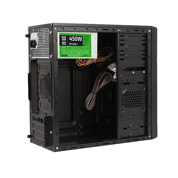 Корпус BaseTech M3303, БП:450W, mATX, чёрный, 3xUSB3 (BT-M3303-450W-R12) фото 2