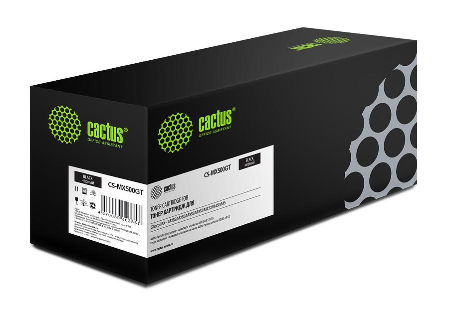 Картридж лазерный Cactus CS-MX500GT черный (40000стр.) для Sharp MX-M282/M283/M362/M363/M452/M453/M502/M503 фото 1