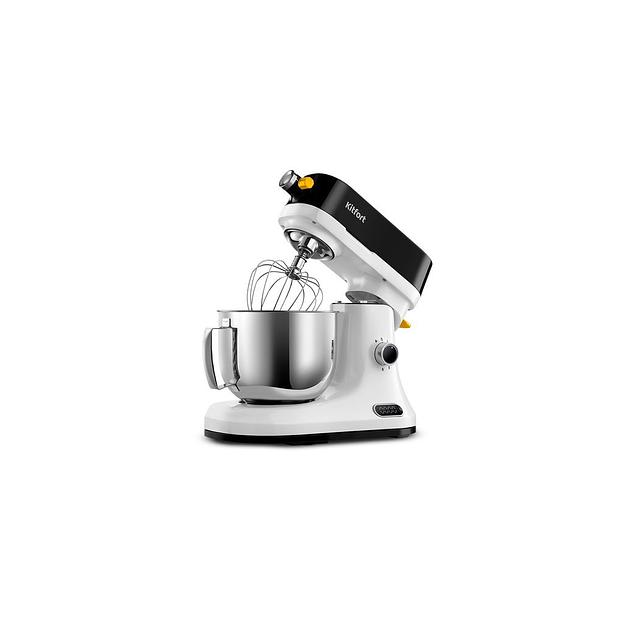 Миксер планетарный KitFort КТ-3438, 1600Вт, белый/черный фото 1