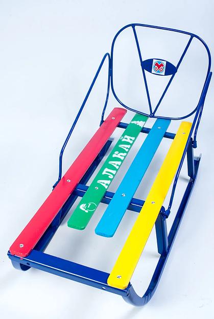 Санки детские для катания АЛАҚАЙ, со спинкой фото 3