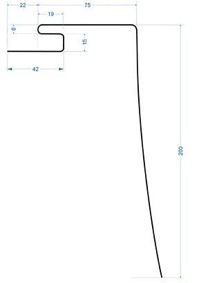 Околооконный профиль 75/200/15 мм шоколад опт фото 2