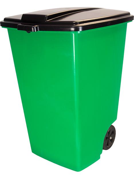 Мусорный контейнер на колёсах (120 л) зеленый фото 1