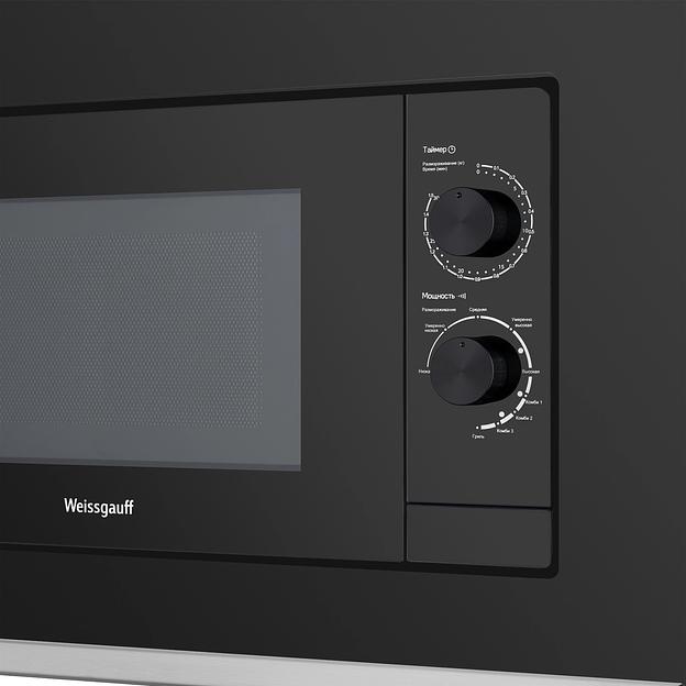 Микроволновая печь встраиваемая 20L HMT-2017GRILL BLACK WEISSGAUFF фото 5