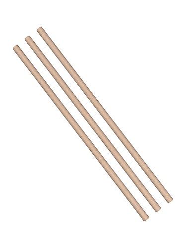 Трубочки кокт. 0,8*23 см. 25 шт/уп. бумажные, коричневые Крафт /1/40/ фото 1