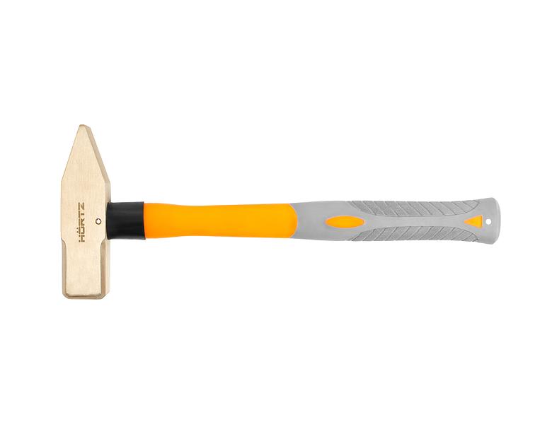 Молоток сл. 1.0 кв/боек сплав AlCu искробезопасный с фибергласс.  рукояткой  HOR с поверкой фото 1