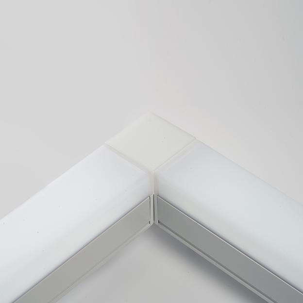 Светильник светодиодный ДПО-24вт 4000К 2400Лм линейный рассеиватель матовый в алюминиевом корпусе белый фото 2