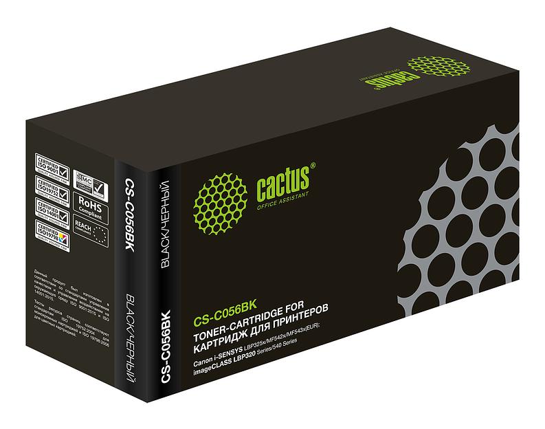 Картридж лазерный Cactus CS-C056BK 056BK черный (10000стр.) для Canon i-SENSYS LBP325x/MF542x/MF543x фото 1