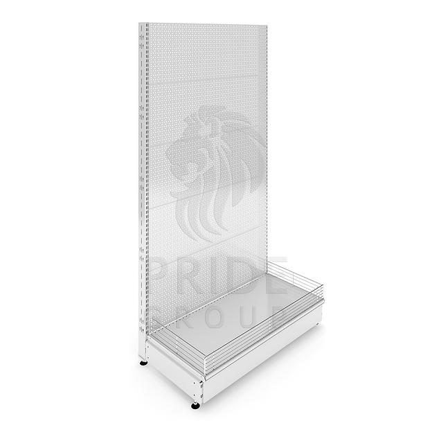 Стеллаж перфорированный пристенный 1330х500х1900 фото 1
