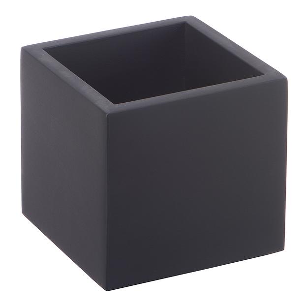 Кашпо Квадро, 0,6л., антрацит фото 1