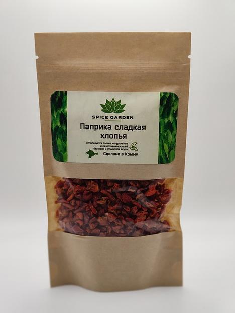 Паприка сладкая хлопья Spice Garden дой-пак, 50 г фото 1