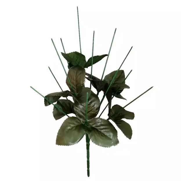 Подбукетник 12 голов и 7 земляничных листов 38см 013-015 фото 2