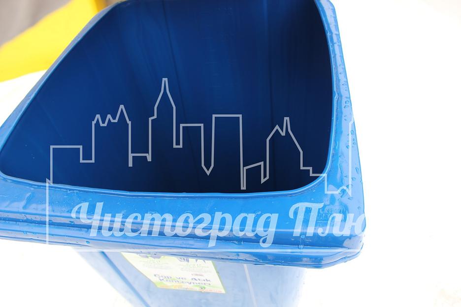 Евроконтейнер Sonmez Hammadde 240 л синий фото 4