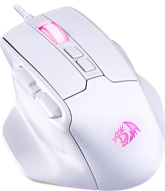 Мышь проводная REDRAGON Bullseye белый, 12400 dpi, USB, кнопки - 8 фото 3