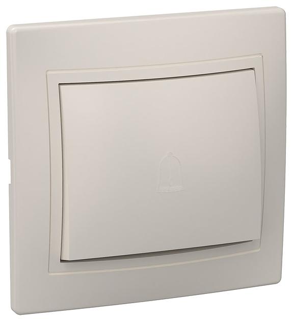 Iek EVK12-K33-10-DM ВСп10-1-0-ККм Выключатель 1кл проход. 10А КВАРТА (кремовый) фото 1
