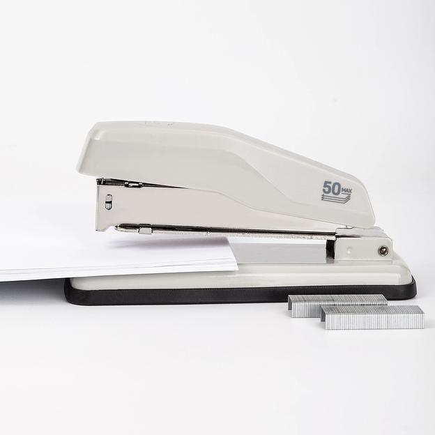 Степлер Deli E0414S/GREY E0414S 24/6 24/8 26/6 (25листов) серый 50скоб металл/пластик коробка фото 6