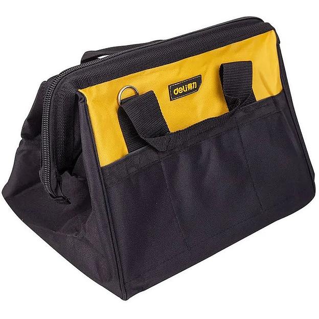 Ящики и сумки для инструментов Deli Сумка-саквояж для инструментов Deli DL-P2 350 x 280 x 290мм, 14 карманов, плечевой ремень, ткань Оксфорд 600D фото 1