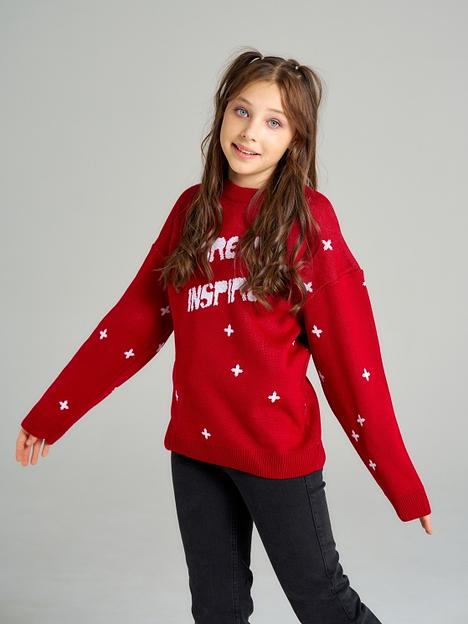 Джемпер «Инспаер» красный, для девочек ОПТ фото 5