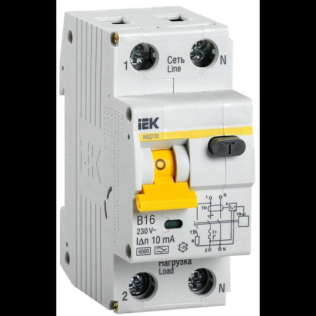 Iek MAD22-5-016-B-10 АВДТ 32 B16 10мА - Автоматический Выключатель Дифф. тока фото 1