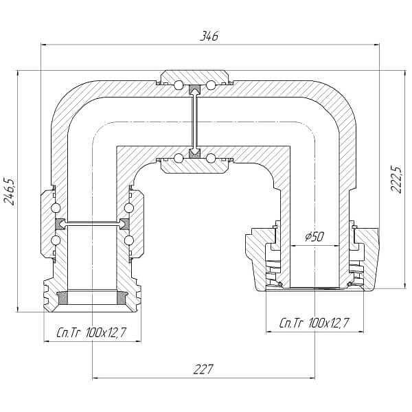 Колено шарнирное КШ-70.00.000-02 фото 2