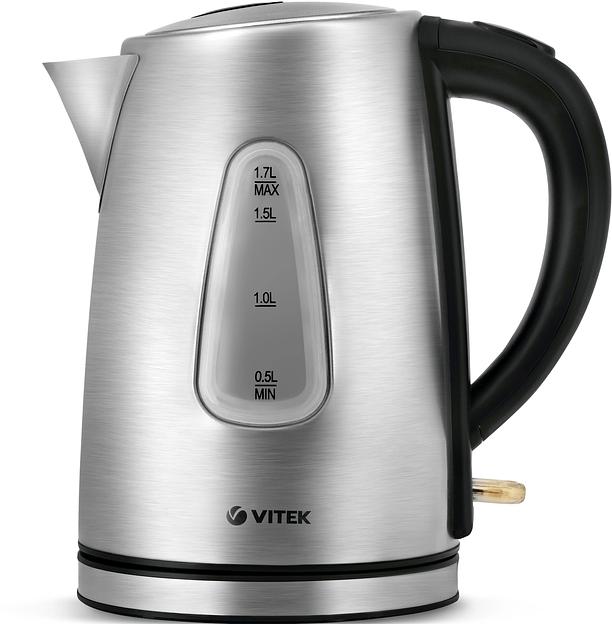 Чайник электрический Vitek VT-7007 1.7л. 2200Вт сталь корпус: металл/пластик фото 1