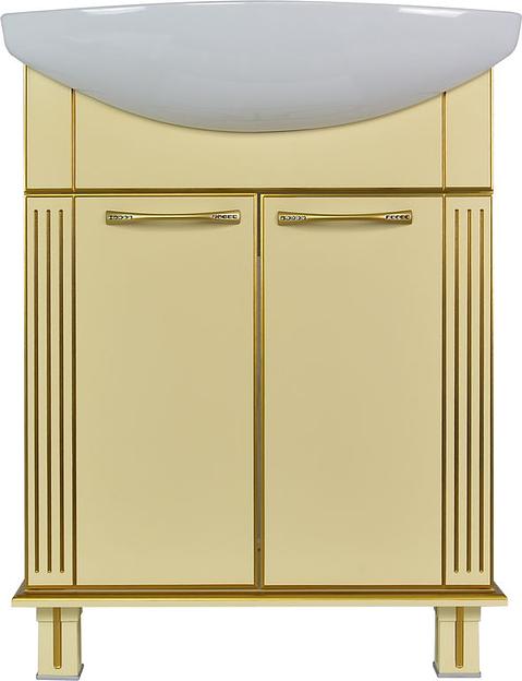 Тумба Аттика 75 DORATIZ 9912.316, бежевая патина золото, под умывальник фото 2