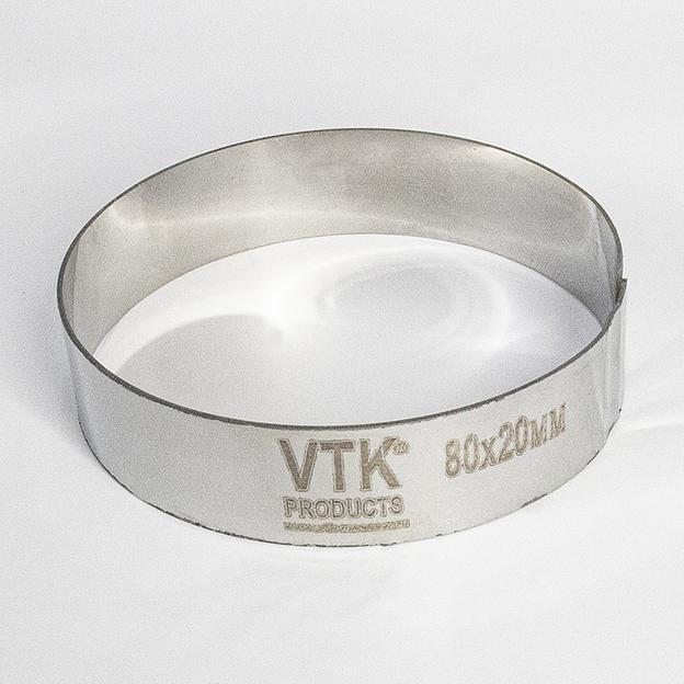 Форма для выпечки и заморозки Кольцо диаметр 80 мм высота 20 мм фото 1