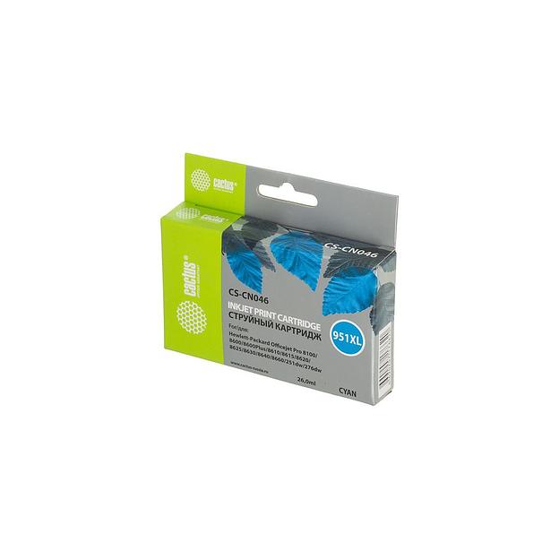 Картридж Cactus CS-CN046, №951XL, голубой / CS-CN046 фото 1