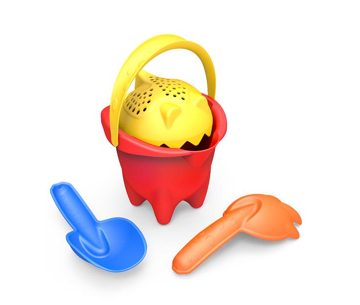 Набор Песочный №9 размер Normal (красное ведро) ОПТ фото 1