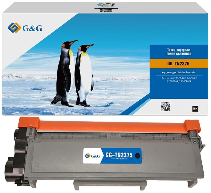 Картридж лазерный G&G GG-TN2375 черный (2600стр.) для Brother HL-L2300DR/L2340DWR/L2360DNR/L2365DWR фото 2
