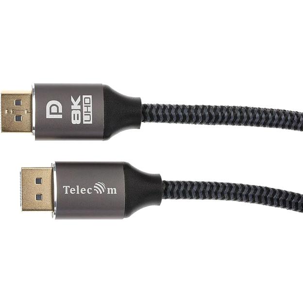 Кабель соединительный DP-DP 1.4V 8K@60Hz 3м, Telecom Pro VCOM Кабель Telecom DisplayPort (m)/DisplayPort (m) - 3 м (TCG750-3M) фото 2