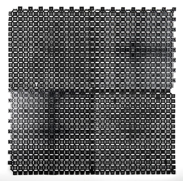 Sold Clean - уличное грязезащитное покрытие, Цвет Черный RAL 9005, Толщина модуля 9 мм. фото 1