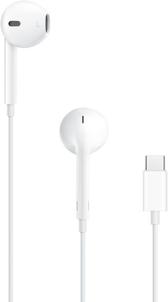 Гарнитура вкладыши Apple EarPods A3046 1.1м белый проводные в ушной раковине (MTJY3ZE/A) фото 1