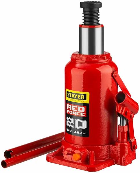 Домкрат Stayer «43160-20_z01» Red Force гидравлический бутылочный ОПТ фото 2