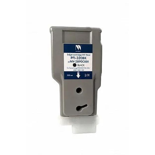 Струйный картридж NV Print PFI-320BK (NV-2890C001) Black для Canon ImagePROGRAF TM-200/205/300/305 (300 мл) фото 1