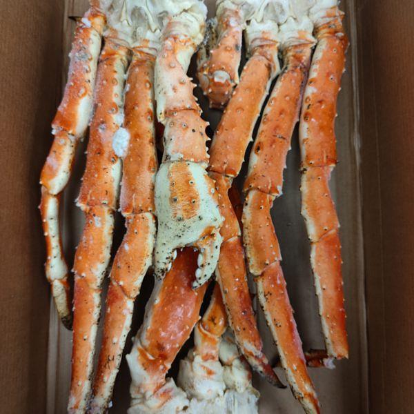 Краб камчатский, комплект конечностей в панцире, варёно-морож., (IQF, х/п, вес., 900-1100, 7%, 6 кг) ОПТ фото 2