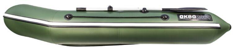 Лодка Аква 2900 слань книжка, киль, 2900*1420*400 мм., цвет: зеленый фото 5