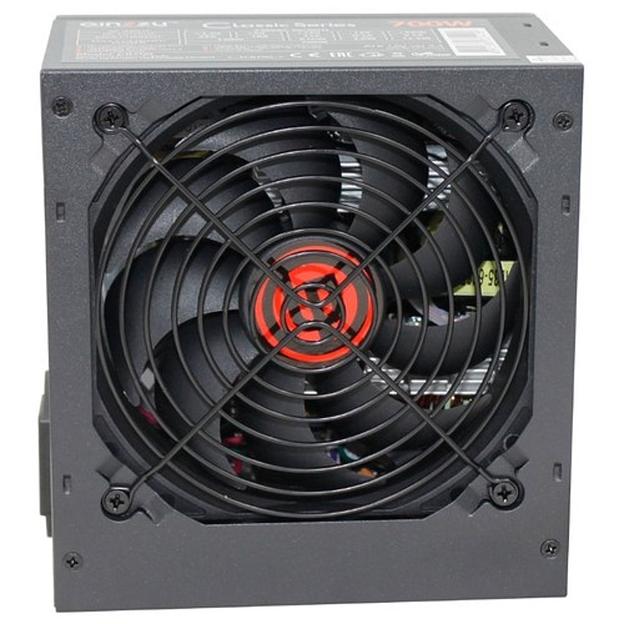 Ginzzu CB700 12CM black,24+4p,2 PCI-E(6+2), 6*SATA, 3*IDE,оплетка MB, кабель питания фото 1