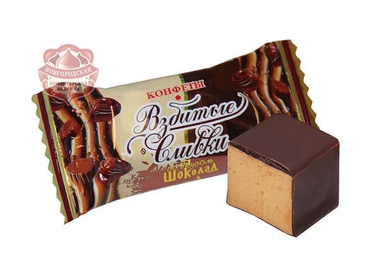Конфеты суфле «Взбитые сливки» со вкусом шоколада фото 1