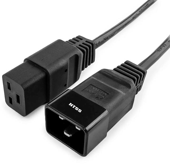 Шнур питания NTSS NTSS-PC19201 C19-C20 проводник.:3x1мм2 1.8м 220/250В 10А черный фото 2