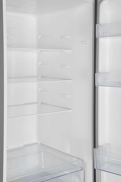 Холодильник Kraft KF-NF292X нержавеющая сталь двухкамерный 201/64л морозилка снизу фото 9