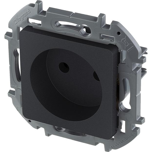 Legrand 673713 Розетка 2К - 16 А - 250 В~ - INSPIRIA - антрацит фото 3