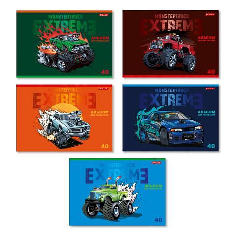 Альбом для рисования, А4, 40л., на скобе, 100 г/м2, Монстр-машина, SVETOCH 40АЛСК4_3_3_9 фото 1