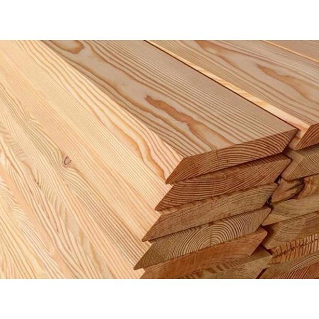 Скошенный Планкен из лиственницы 20х170 мм сорт C фото 1