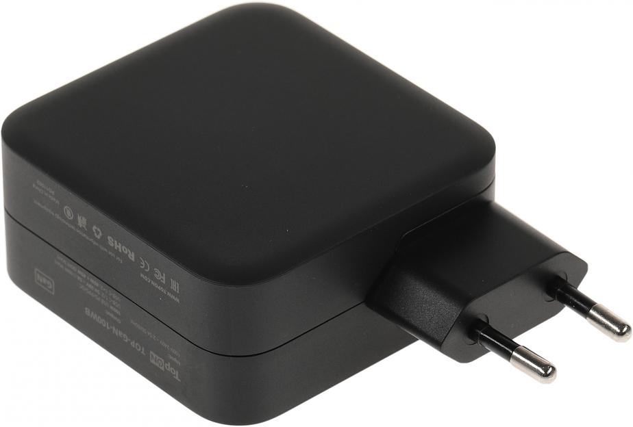 Блок питания TopON TOP-GaN-100WB автоматический 100W 5V-20V 5A 2xUSB от бытовой электросети LED индикатор фото 4