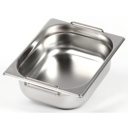 Гастроемкость 1/2 h=100 мм. 6,5 л. нерж. с ручками /1/ фото 1