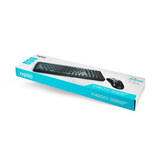 Комплект Клавиатура + Мышь Rapoo X1800S Чёрный фото 3