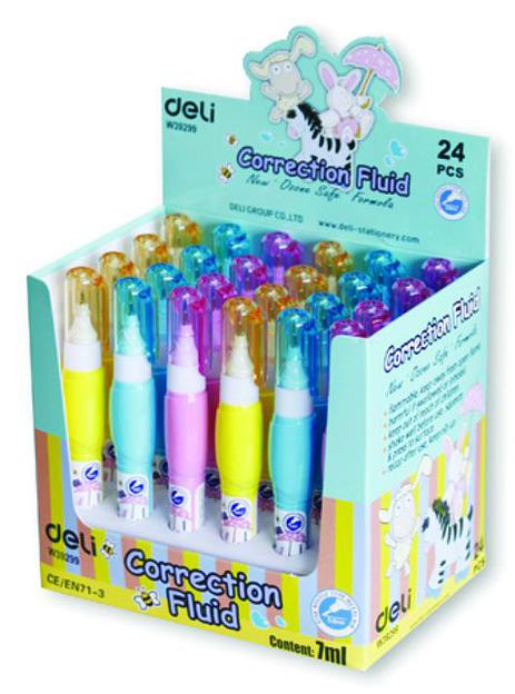 Ручка корректор Deli E39299 шариковый белый 7мл фото 2