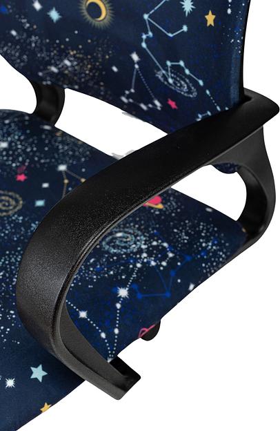 Кресло детское Бюрократ Burokids 1 темно-синий зодиак крестов. пластик фото 5