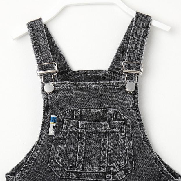 Полукомбинезон для мальчиков, рост 104 см, серый ОПТ фото 4