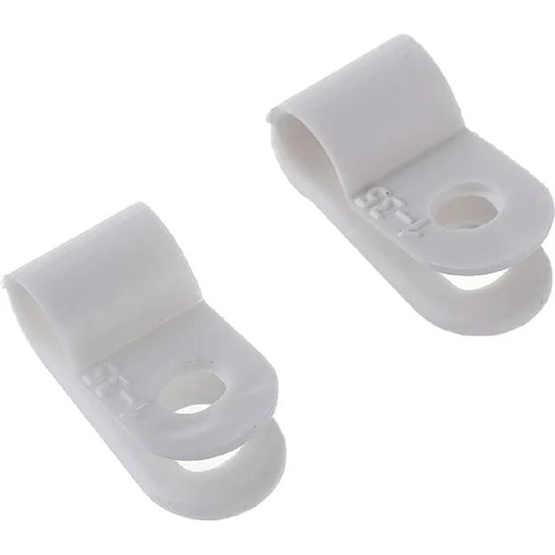 Rexant (07-4405) Скоба под винт 5мм, белая (50 шт/уп) фото 1